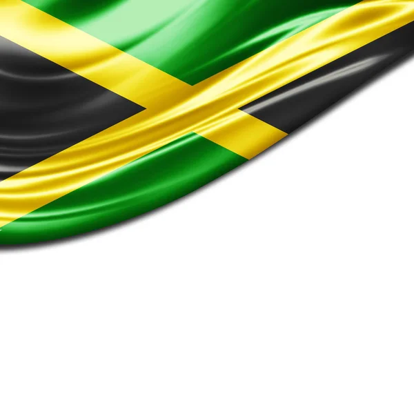 Vlag Van Jamaica Met Kopie Ruimte Voor Tekst Illustratie — Stockfoto