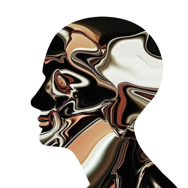 Человеческая Голова Фон Иллюстрация — стоковое фото