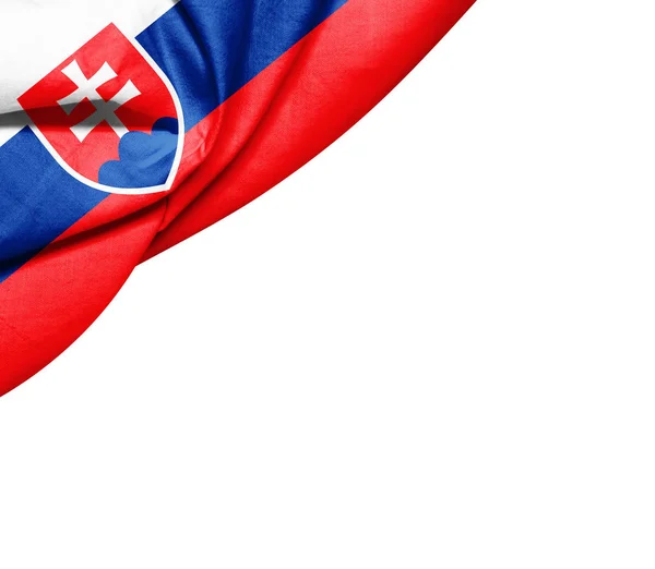 Σημαία Της Σλοβακίας Αντίγραφο Χώρο Για Κείμενο Απεικόνιση — Φωτογραφία Αρχείου