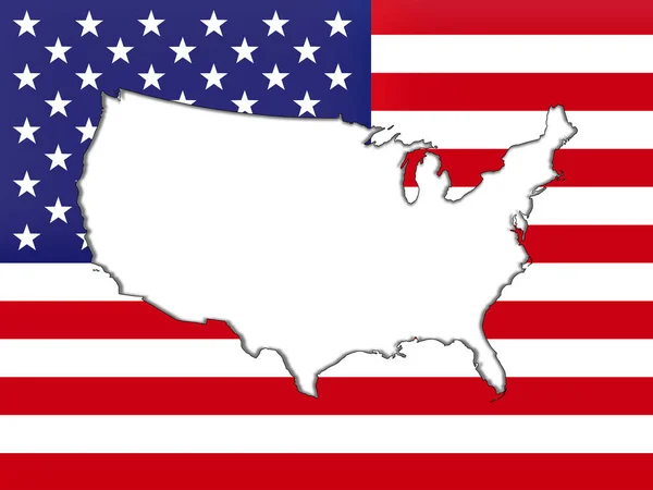 Vlajka Usa Kopií Prostor Pro Text Nebo Obrázky — Stock fotografie