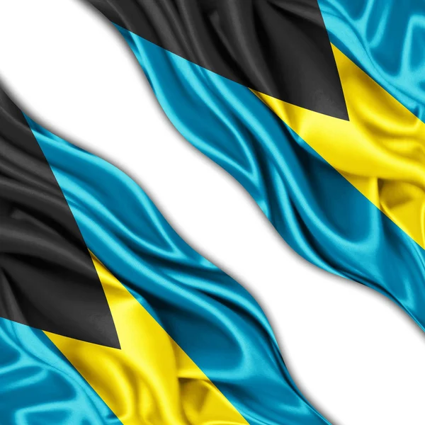 Másol Szöveg Illusztráció Hely Bahama Szigetek Zászlaja — Stock Fotó