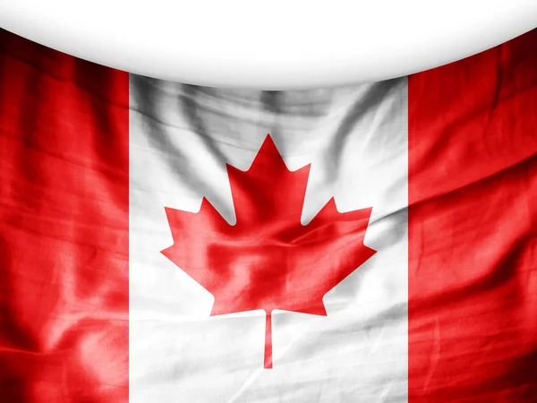 Bandera Canadá Con Espacio Copia Para Texto Ilustración — Foto de Stock