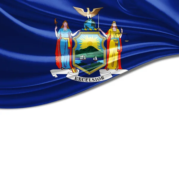 Flaga Nowego Jorku Kopia Przestrzeń Dla Tekstu Lub Obrazów — Zdjęcie stockowe