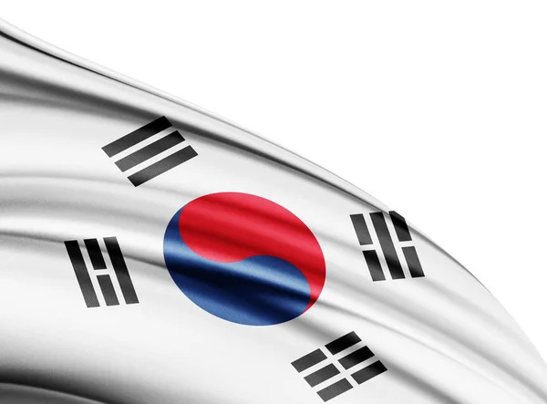 Flagge Südkoreas Mit Kopierplatz Für Ihren Text Illustration — Stockfoto