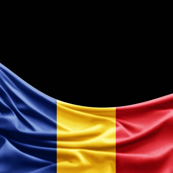 Vlag Van Roemenië Met Kopie Ruimte Voor Tekst Illustratie — Stockfoto