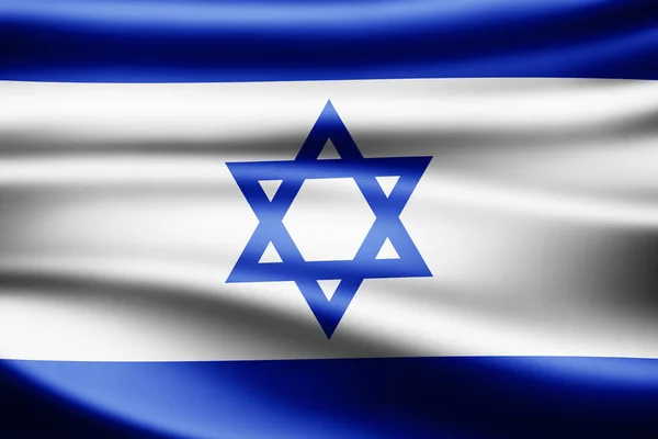 Vlajka Izraele Kopií Prostor Pro Ilustraci Textu — Stock fotografie