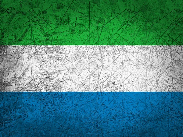 Sierra Leones Flagga Med Kopia Utrymme För Din Text Eller — Stockfoto