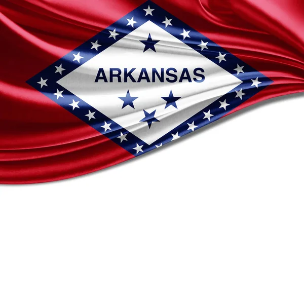 Arkansas Vlajka Kopií Prostor Pro Text Nebo Obrázky — Stock fotografie