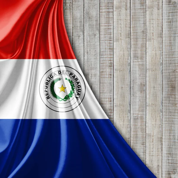 Bandera Paraguay Con Espacio Copia Para Texto Ilustración —  Fotos de Stock