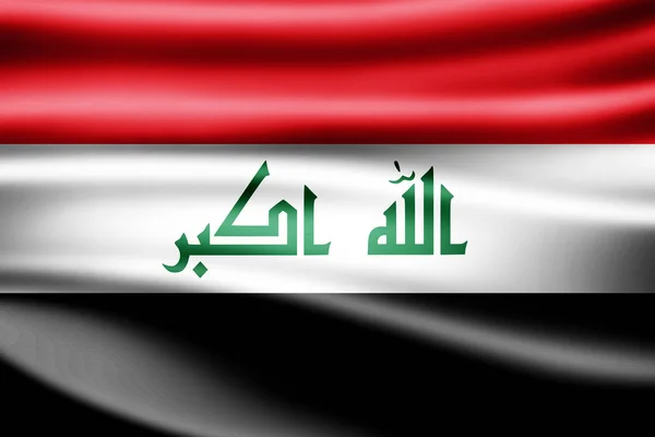 Flagge Von Irak Mit Kopierplatz Für Ihren Text Illustration — Stockfoto