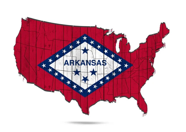 Arkansas Flagge Mit Kopierplatz Für Ihren Text Oder Ihre Bilder — Stockfoto