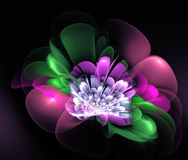 fraktal fantezi çiçek, fütüristik doku