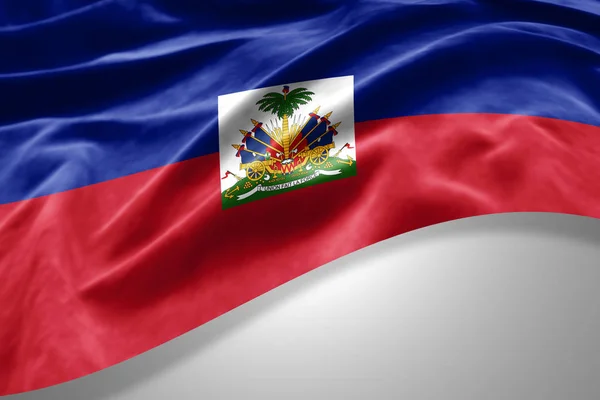 Bandeira Haiti Com Espaço Cópia Para Seu Texto Ilustração — Fotografia de Stock