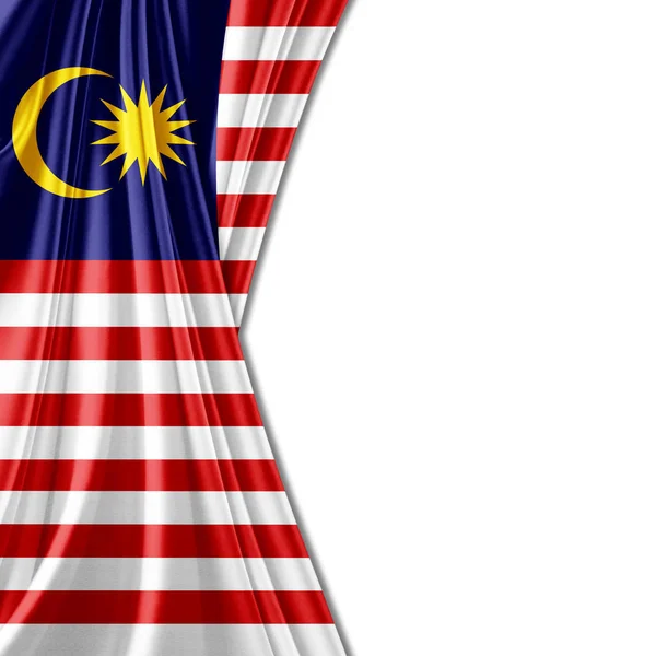Flagge Von Malaysia Mit Kopierplatz Für Ihren Text Illustration — Stockfoto