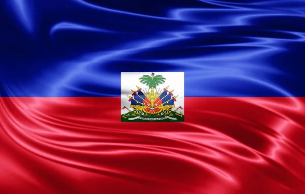 Másol Szöveg Illusztráció Helyet Haiti Zászlaja — Stock Fotó