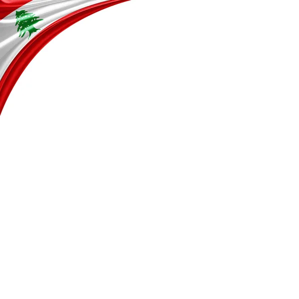 Flag Lebanon Copy Space Your Text Illustration — Stock Photo, Image