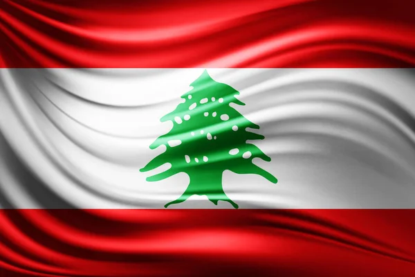 Flag Lebanon Copy Space Your Text Illustration — Stock Photo, Image