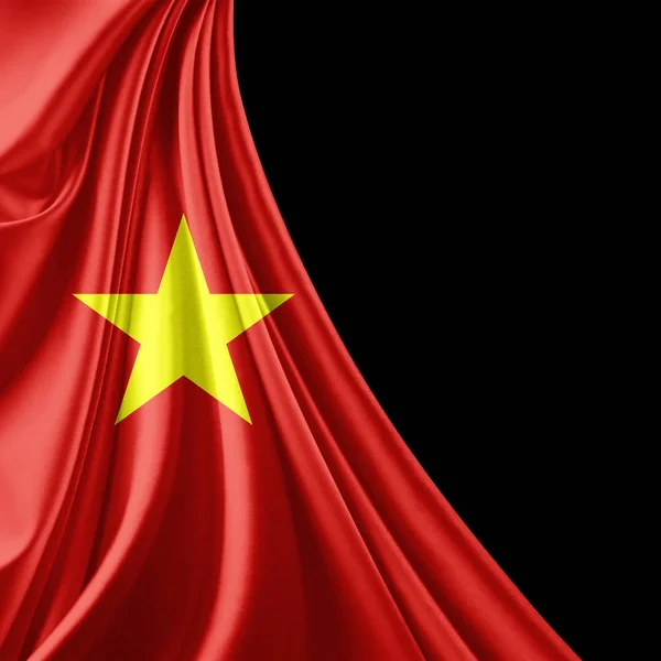 Vlag Van Vietnam Met Kopie Ruimte Voor Tekst Illustratie — Stockfoto