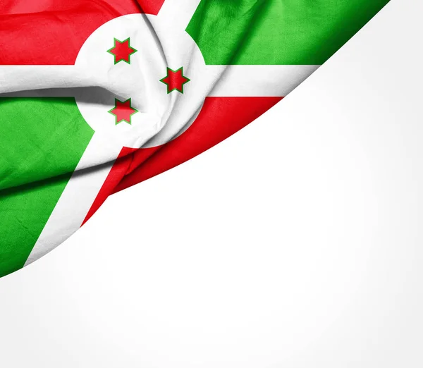 Bandera Burundi Con Espacio Copia Para Texto Ilustración — Foto de Stock