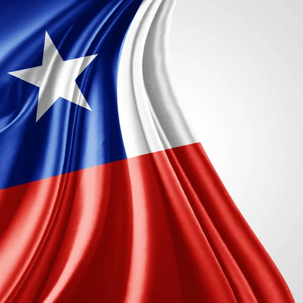 Bandera Chile Con Espacio Copia Para Texto Ilustración — Foto de Stock