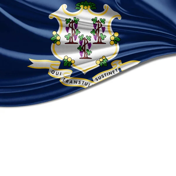 Vlag Van Connecticut Met Kopie Ruimte Voor Tekst Afbeeldingen — Stockfoto