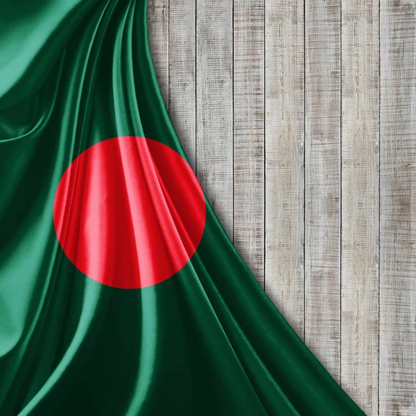 Bangladeş bayrağı ile kopya alanı metin - 3d çizim için    