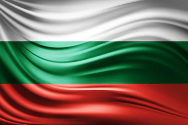 Bulgaristan Bayrağı Ile Kopya Alanı Metin Çizim Için — Stok fotoğraf