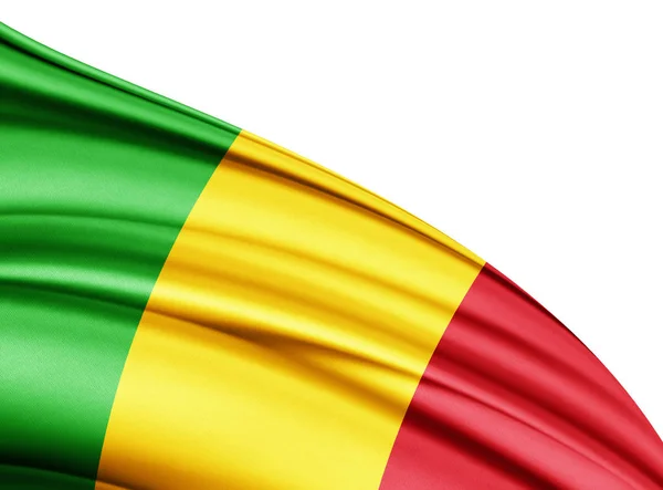 Másol Szöveg Illusztráció Helyet Mali Zászlaja — Stock Fotó