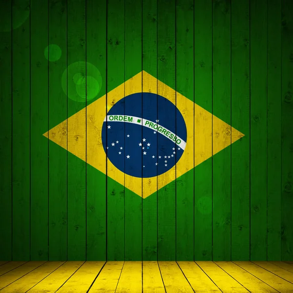 Brezilya Bayrağı Ile Kopya Alanı Metin Veya Resimler — Stok fotoğraf