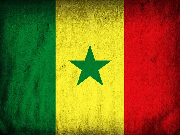 Bandera Senegal Con Espacio Copia Para Texto Ilustración —  Fotos de Stock