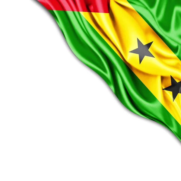 Bandera Santo Tomé Con Espacio Copia Para Texto Ilustración — Foto de Stock