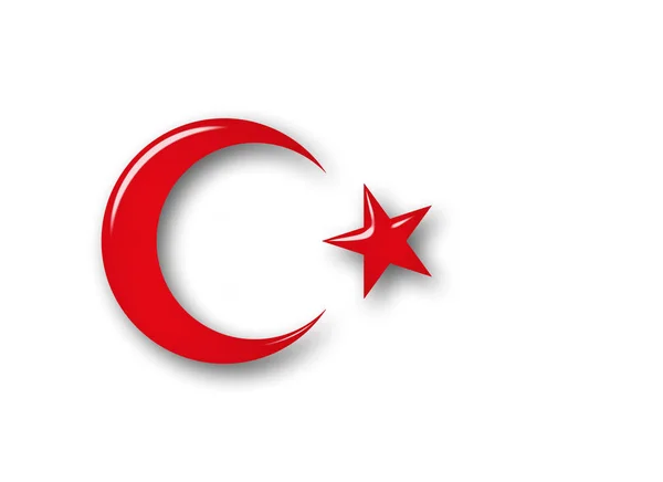 Turkey Flag Copy Space Your Text Images — Stock Photo, Image