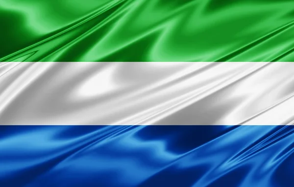 Flagge Von Sierra Leone Mit Kopierplatz Für Ihren Text Illustration — Stockfoto