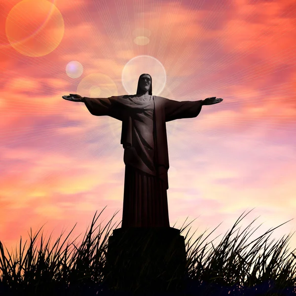 Jesus Kristus Statyn Religiösa — Stockfoto