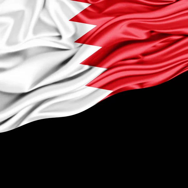 Fahne Von Bahrain Mit Kopierplatz Für Ihren Text Illustration — Stockfoto