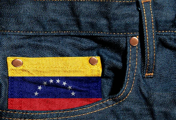 Venezuela Flag Jeans Illustration — Stock Photo, Image