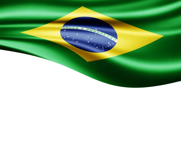 Brasilianische Flagge Mit Kopierplatz Für Text Oder Bilder — Stockfoto