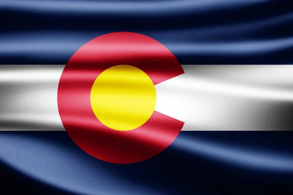 Colorado Fahne Mit Kopierraum Für Ihren Text Illustration — Stockfoto