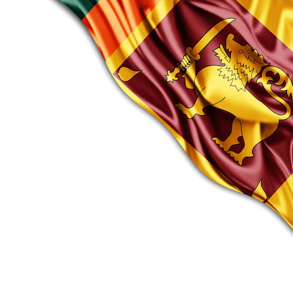 Flagge Von Sri Lanka Mit Kopierplatz Für Ihren Text Illustration — Stockfoto