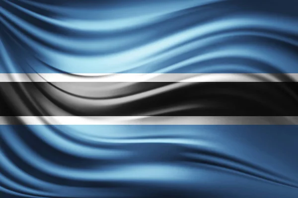 Флаг Ботсваны Местом Копирования Текста Иллюстрация — стоковое фото