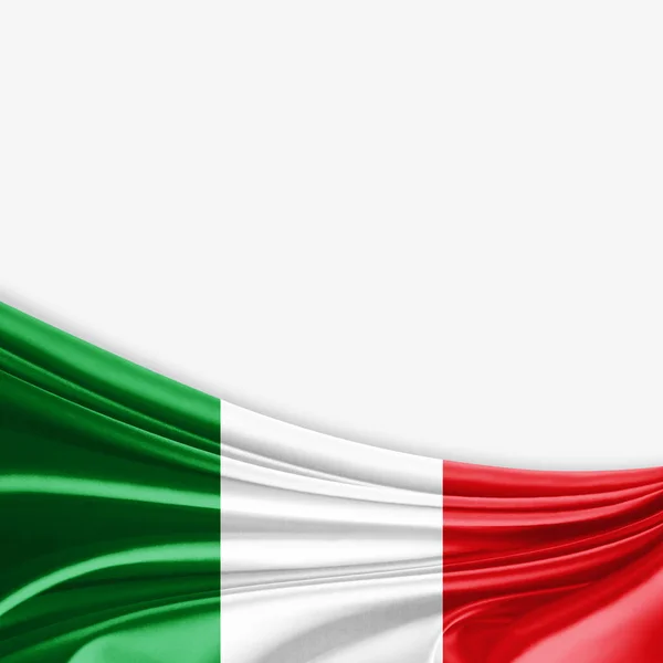 Vlag Van Italië Met Kopie Ruimte Voor Tekst Illustratie — Stockfoto