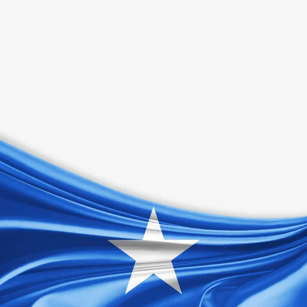 Flaggan Somalia Med Kopia Utrymme För Din Text Illustration — Stockfoto