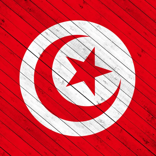Tunézia Zászlót Másol Hely Szöveg Vagy Képek — Stock Fotó