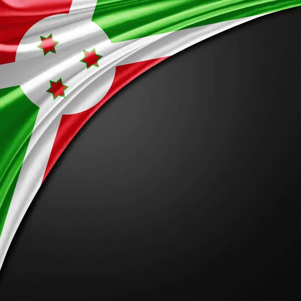 Bandera Burundi Con Espacio Copia Para Texto Ilustración — Foto de Stock