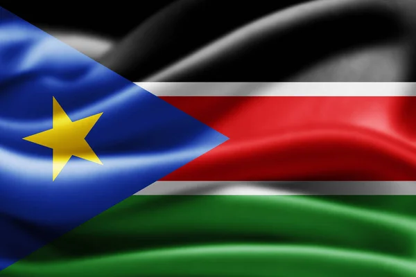 Flag South Sudan Copy Space Your Text Illustration — Stok fotoğraf