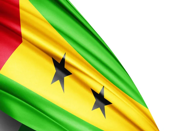 Bandera Santo Tomé Con Espacio Copia Para Texto Sobre Fondo — Foto de Stock