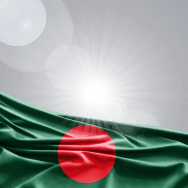Bandeira Bangladesh Com Espaço Cópia Para Seu Texto Ilustração — Fotografia de Stock