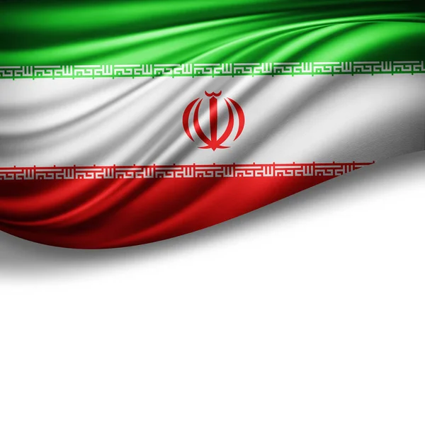 Vlag Van Iran Met Kopie Ruimte Voor Tekst Illustratie — Stockfoto