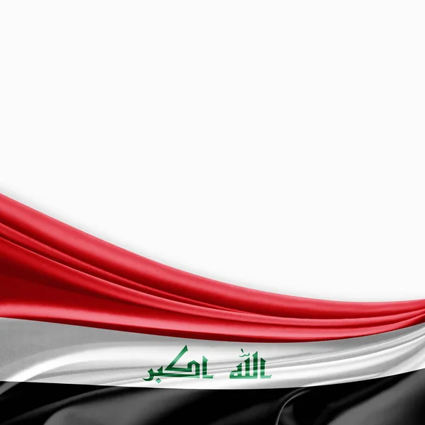 Flag Iraq Copy Space Your Text White Background Illustration — ストック写真