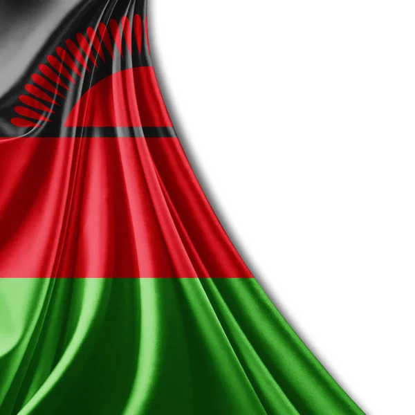 Vlag Van Malawi Met Kopie Ruimte Voor Tekst Illustratie — Stockfoto
